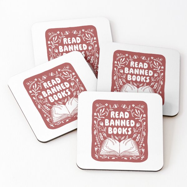 Item preview, Read Banned Books Shirt, Linocut Book Shirt, Botanical Book Shirt, Whimsical Floral Reading Tee, Vintage Block Print Book-club Gift designed and sold by Flora-and-Fable.