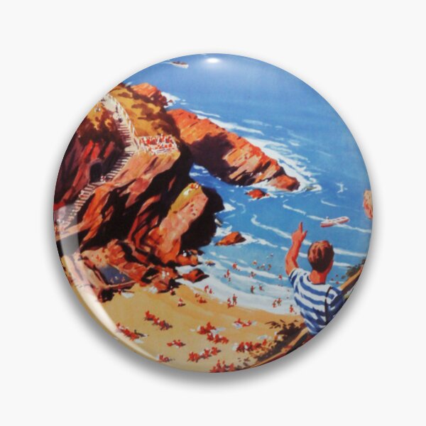 Item preview, Ilfracombe Original Custom Vintage Poster Wall Art Design Pillow Gift designed and sold by Cool Robot Bro..
