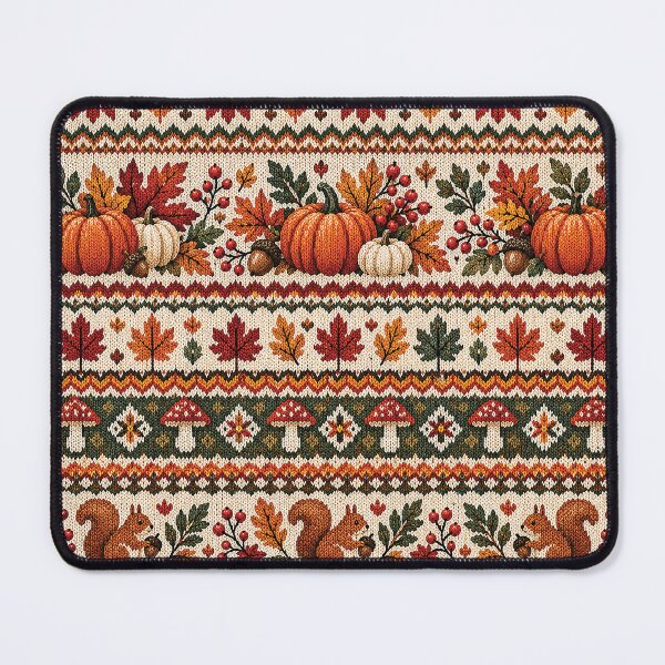 Item preview, Fair Isle Pumpkin Autumn Knit Pattern designed and sold by Gold Turtle Lina.