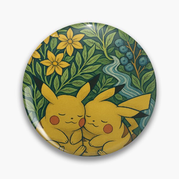 Item preview, William Morris Style Yellow Creatures Illustration designed and sold by WildArtIT.