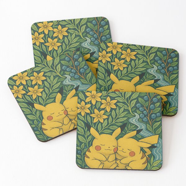 Item preview, William Morris Style Yellow Creatures Illustration designed and sold by WildArtIT.