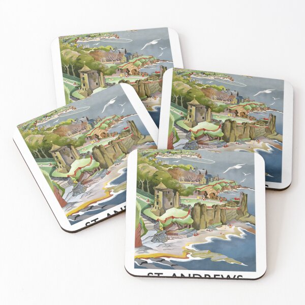 Item preview, St Andrews Scotland Original Custom Vintage Poster Wall Art Design Gift designed and sold by Cool Robot Bro..