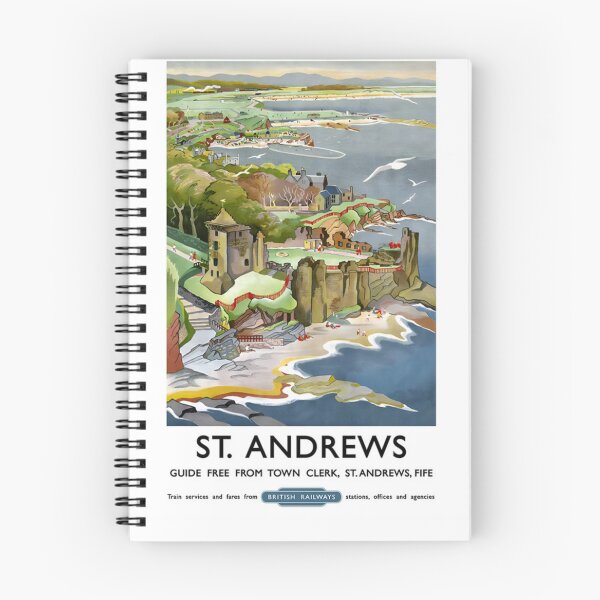 Item preview, St Andrews Scotland Original Custom Vintage Poster Wall Art Design Gift designed and sold by Cool Robot Bro..
