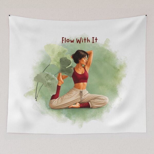 Item preview, Flow With It – Yoga & Mindfulness PanaluPrint Design designed and sold by PanaluPrint .