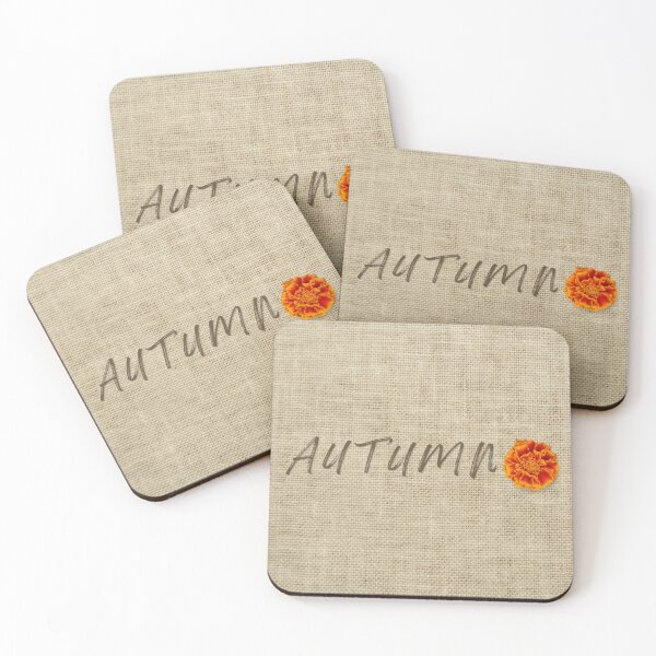 Item preview, Autumn Marigold Floral Linen Texture Art designed and sold by OlhaTironArt.