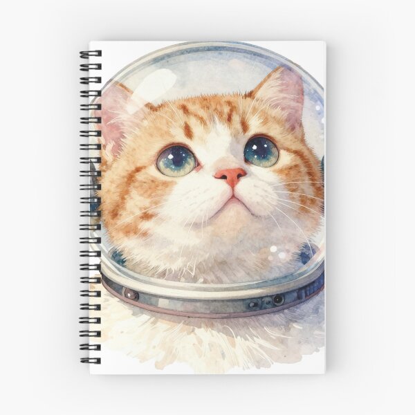 Item preview, Cat in space suit - astronaut cat watercolor designed and sold by WildArtIT.