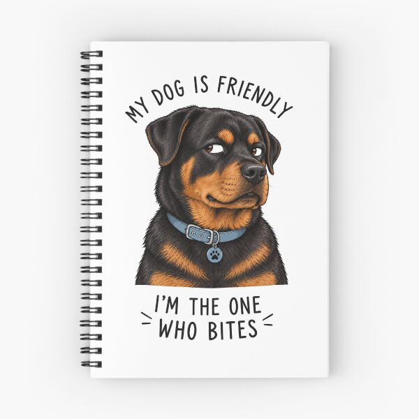Item preview, My Dog Is Friendly Im The One Who Bites Rottweiler designed and sold by SayMaria.