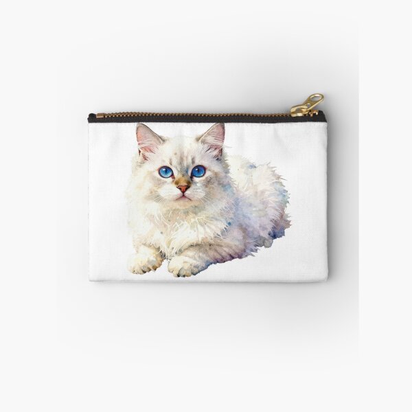 Item preview, White kitten with sapphire blue eyes designed and sold by WildArtIT.