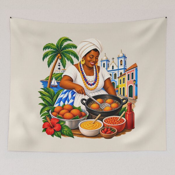 Item preview, Baiana do Acarajé — Bahia, Brazil designed and sold by BrazilArtShop.