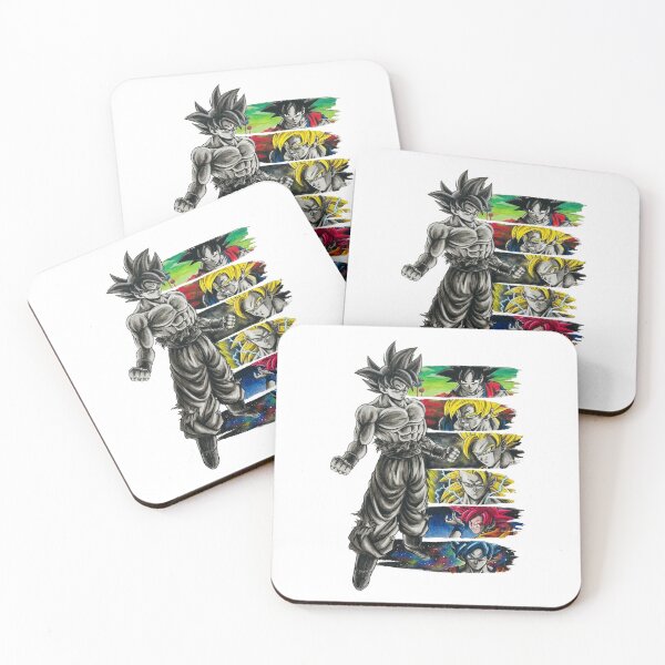 Item preview, Goku Evolution Transformations Brush Stroke Artwork designed and sold by FreakToons.