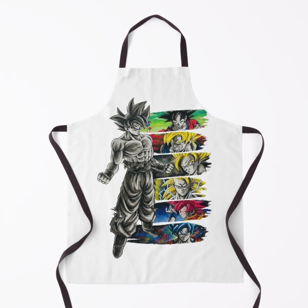 Item preview, Goku Evolution Transformations Brush Stroke Artwork designed and sold by FreakToons.