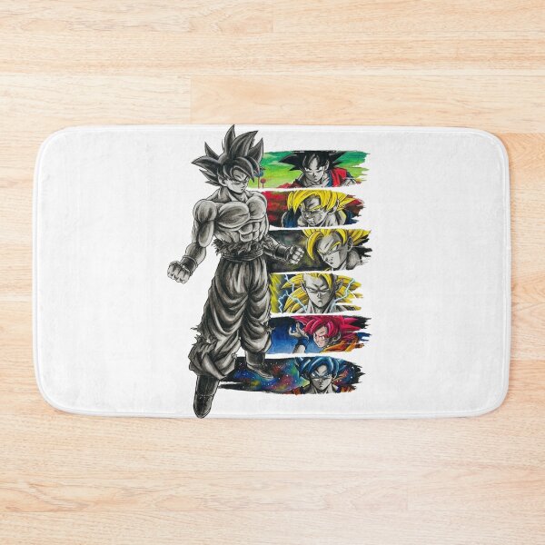 Item preview, Goku Evolution Transformations Brush Stroke Artwork designed and sold by FreakToons.