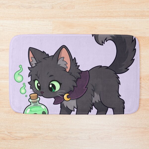 Item preview, Witch Cat – Curious Potion Familiar designed and sold by ChromaRune.