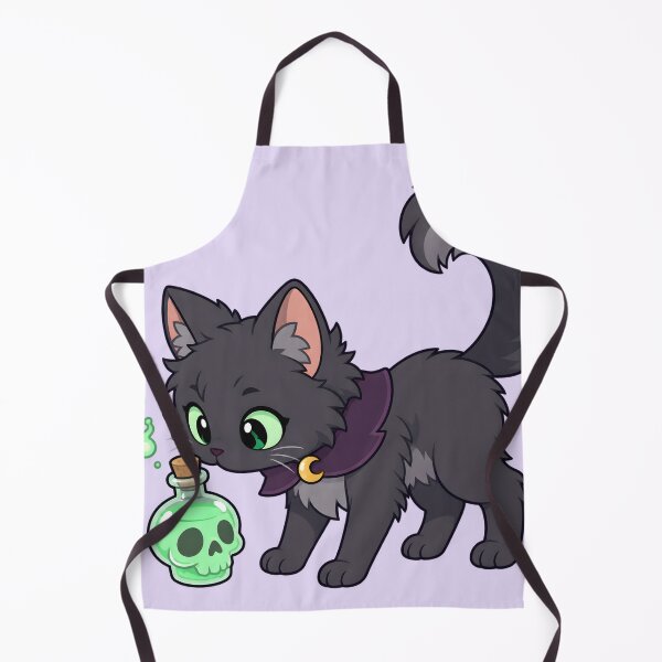 Item preview, Witch Cat – Curious Potion Familiar designed and sold by ChromaRune.