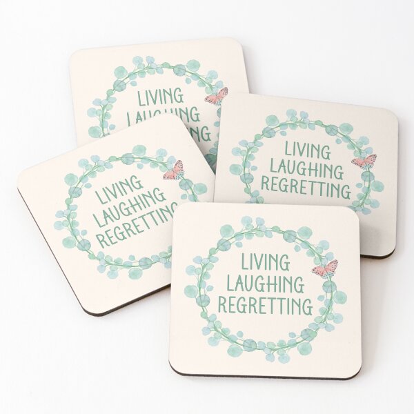 Item preview, Living Laughing Regretting - Funny Sarcastic Eucalyptus Wreath designed and sold by the-Z3nith.