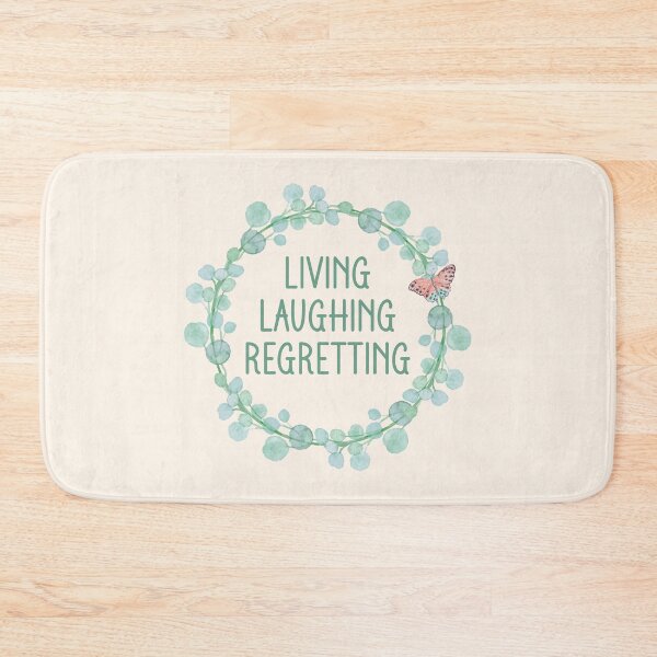Item preview, Living Laughing Regretting - Funny Sarcastic Eucalyptus Wreath designed and sold by the-Z3nith.