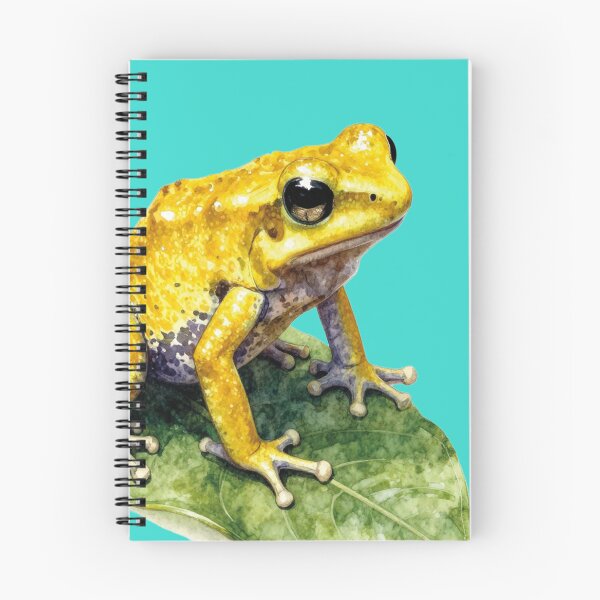Item preview, Yellow frog watercolor - cottagecore art designed and sold by WildArtIT.