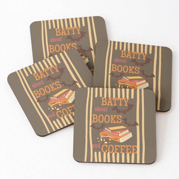 Item preview, Love Coffee and Books Batty About Reading Read More Book Club Fall Bookish designed and sold by Forevermore.