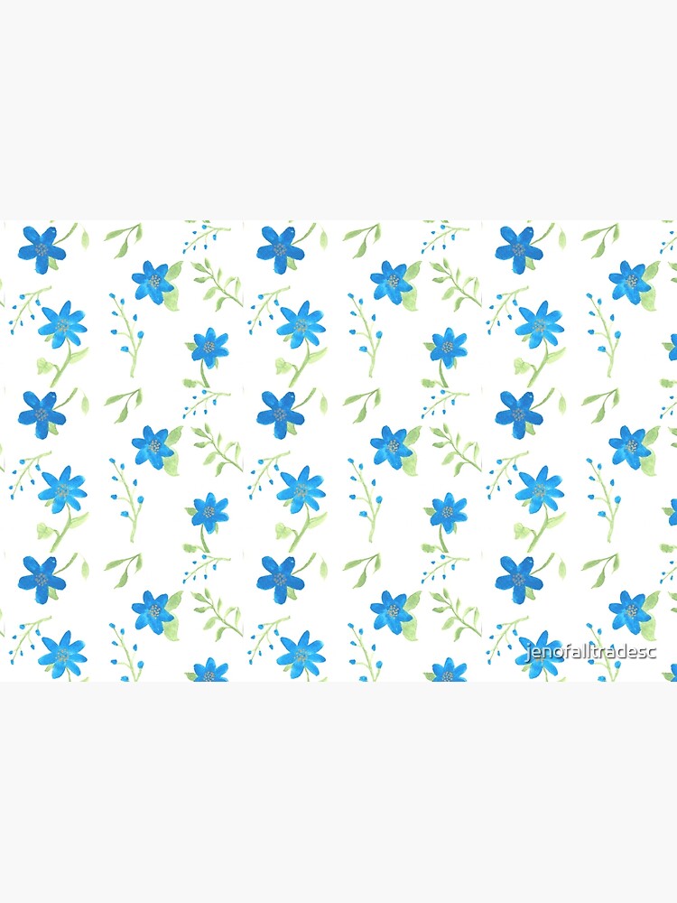 Vibrant Blue Flowers by jenofalltradesc