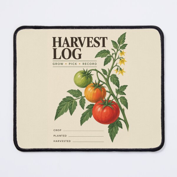 Item preview, Garden Harvest Log Notebook – Vegetable Garden Record Journal designed and sold by astersgraphics.