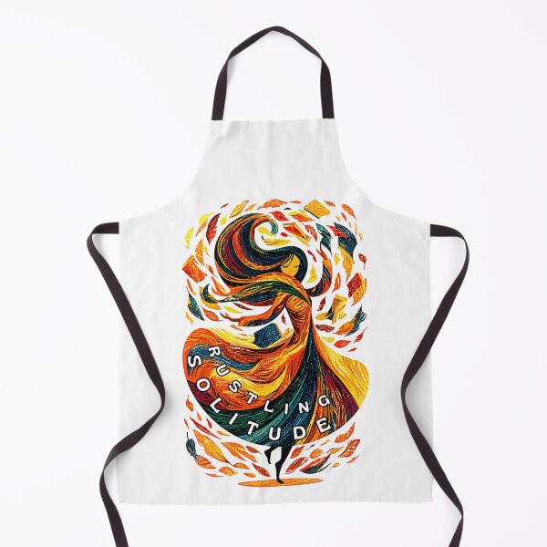 Item preview, Rustling Solitude – Autumn Woman in Flowing Leaves designed and sold by PandiCom.