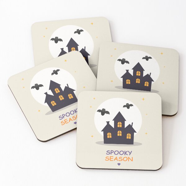 Item preview, Copy of Cute Spooky Season Haunted House and Bats Halloween Illustration designed and sold by OlhaTironArt.