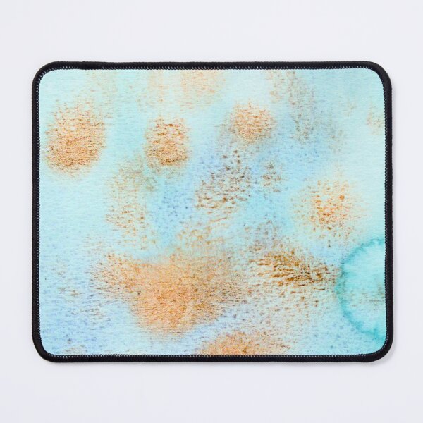 Item preview, Turquoise and Burnt Orange Abstract Watercolour designed and sold by ArithraStudio.