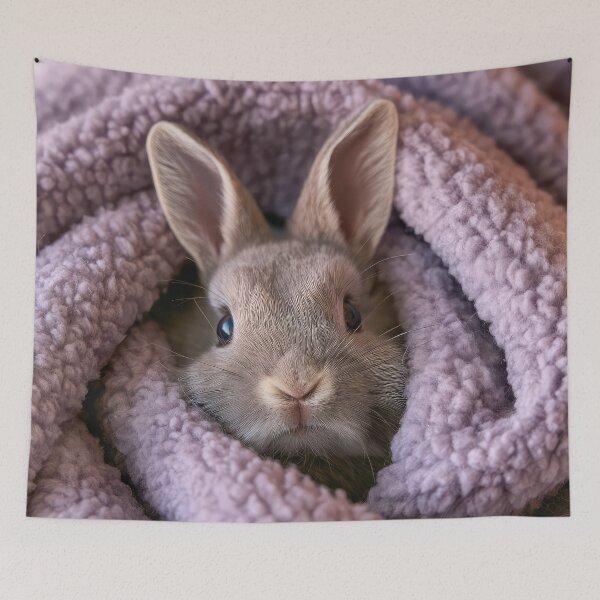 Item preview, Beveren Rabbit in Blanket 01 designed and sold by Elisabeth Lucas.