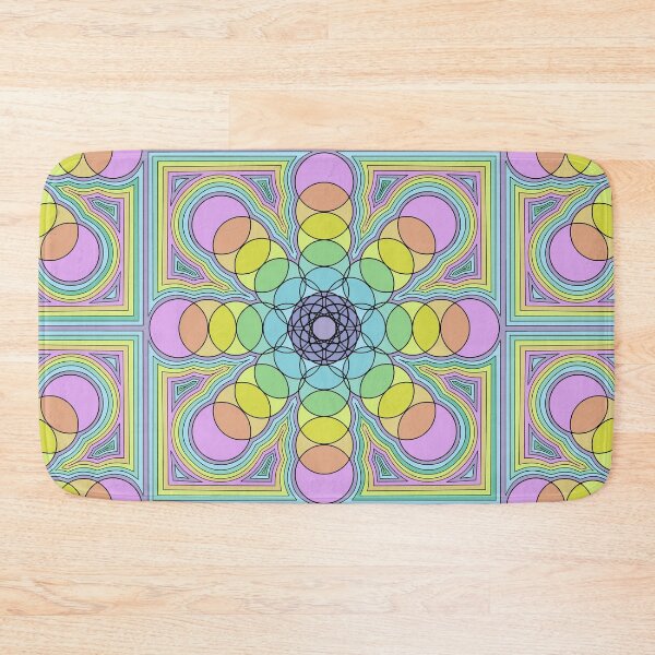 Item preview, Pastel Bloom Mandala | Art Print | Psychedelic Sacred Geometry | Boho Decor designed and sold by RareSquareBearArts.