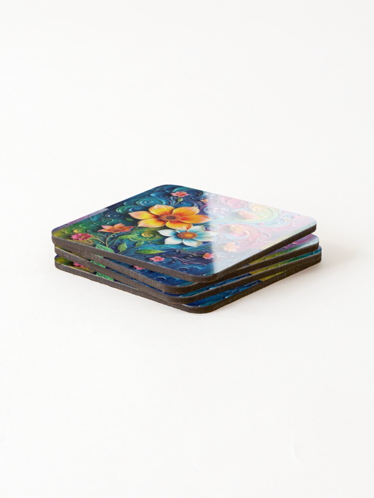 Thumbnail 4 of 5, Coasters (Set of 4), Springtime designed and sold by Azpyring.