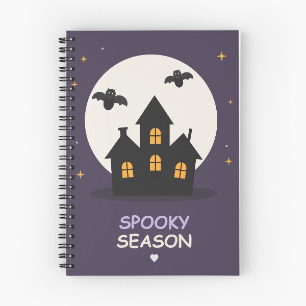 Item preview, Cute Spooky Season Haunted House and Bats Halloween Illustration designed and sold by OlhaTironArt.