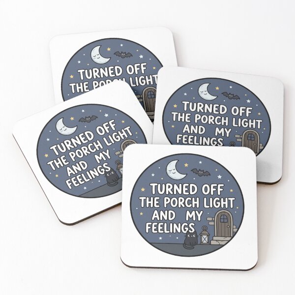 Item preview, Funny Grumpy Halloween Sticker – Porch Light And Feelings Off designed and sold by HOODYBUDSTYLES.