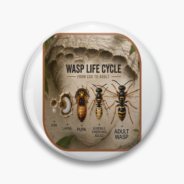 Item preview, vintage, hunter wasps, funny wasp designed and sold by amazouz1.