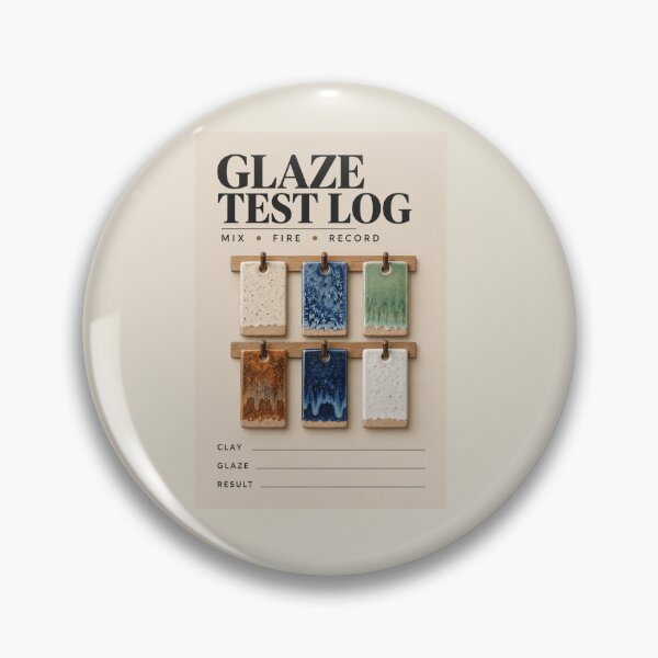 Item preview, Glaze Test Log Notebook – Pottery Glaze & Ceramics Studio Journal designed and sold by astersgraphics.
