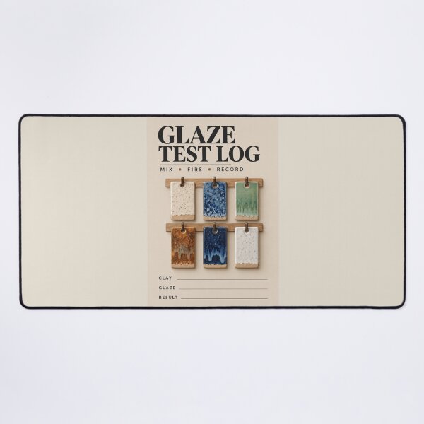 Item preview, Glaze Test Log Notebook – Pottery Glaze & Ceramics Studio Journal designed and sold by astersgraphics.