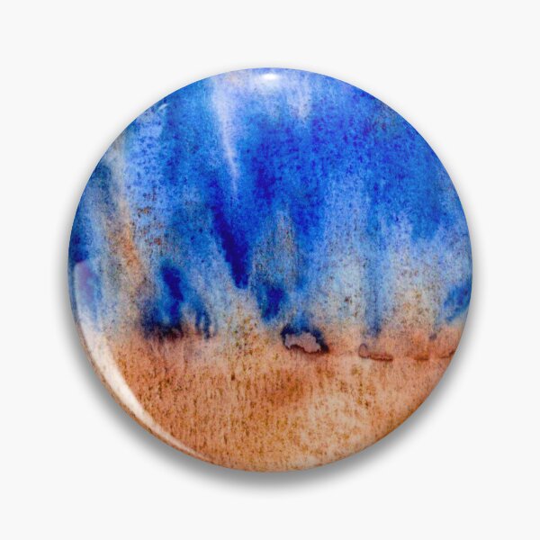 Item preview, Cobalt Blue and Terracotta Abstract Watercolour designed and sold by ArithraStudio.