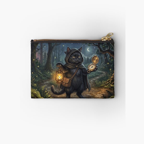 Item preview, Dark Academia Black Cat Warden with Lantern and Compass designed and sold by Englandbear.