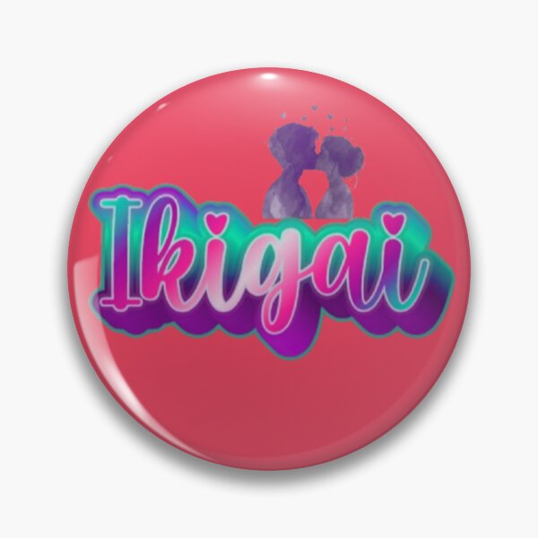Item preview, Ikigai Japanese Word For Reason For Living Kiss Silhouette Art designed and sold by Miheerala.