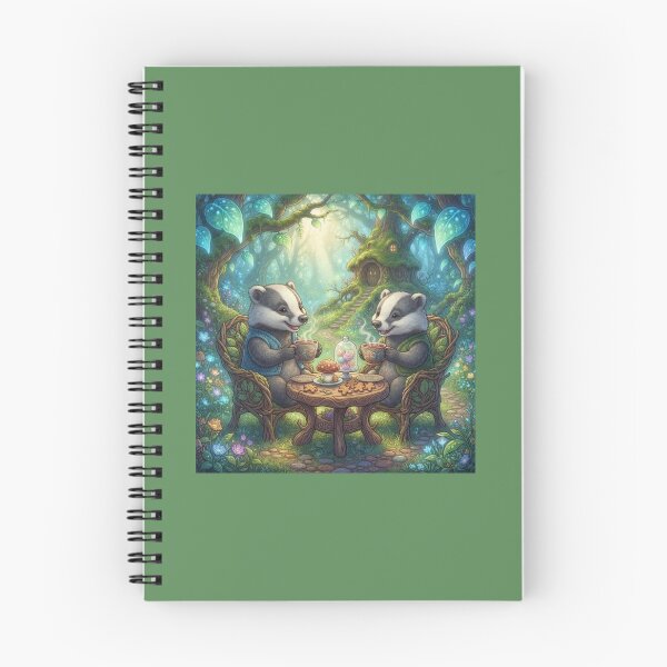 Item preview, Magical Badger Tea Party in the Forest. designed and sold by JoyNest = "The nest of joy".