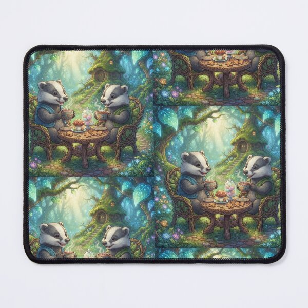 Item preview, Magical Badger Tea Party in the Forest. designed and sold by JoyNest = "The nest of joy".