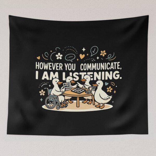 Item preview, However You Communicate I'm Listening AAC SLP Silly Goose designed and sold by Dabbing Turtle Designs.