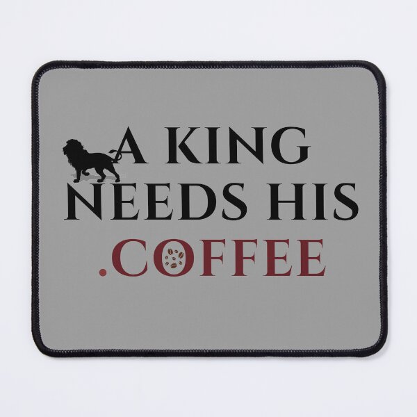 Item preview, A King Needs His Coffee Funny Lion Quote Coffee Lover Gift Classic T-Shirt designed and sold by LailaStudiosArt.