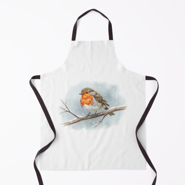 Item preview, Watercolor robin - christmas bird designed and sold by WildArtIT.