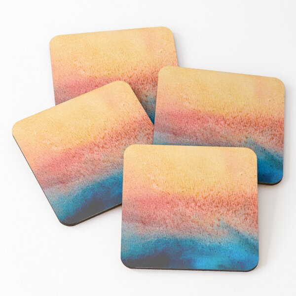 Item preview, Blush Pink and Deep Teal Abstract Watercolour designed and sold by ArithraStudio.
