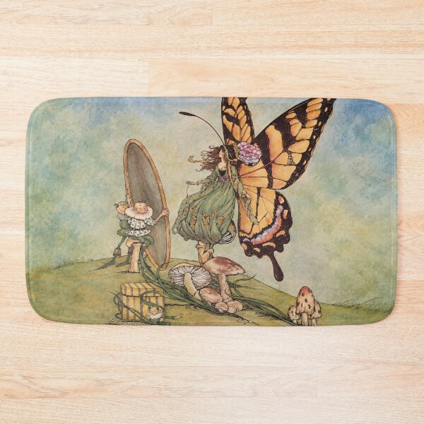 Item preview, Fairy Tale Wall Art, Vintage Butterfly Fairy Illustration, Frances Comstock Storybook Art designed and sold by RickE.