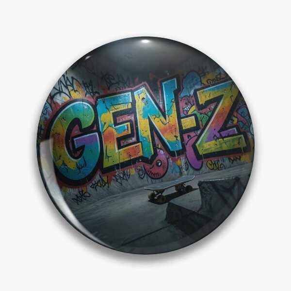 Item preview, Gen Z Graffiti Street Art Skatepark Design designed and sold by HappyPrintCo.