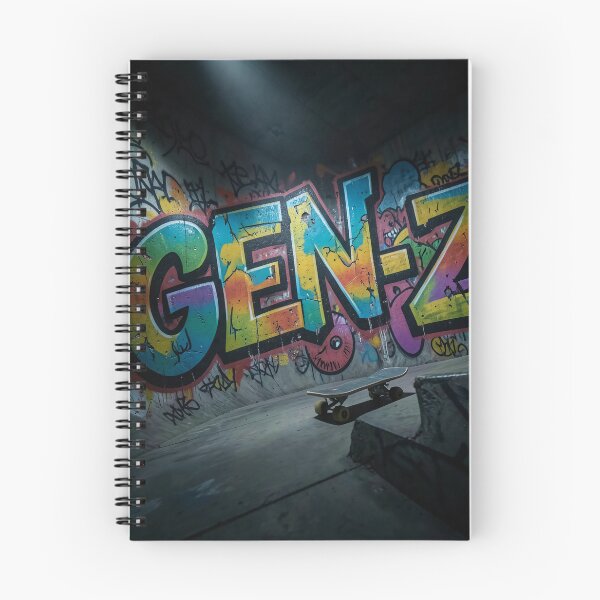 Item preview, Gen Z Graffiti Street Art Skatepark Design designed and sold by HappyPrintCo.