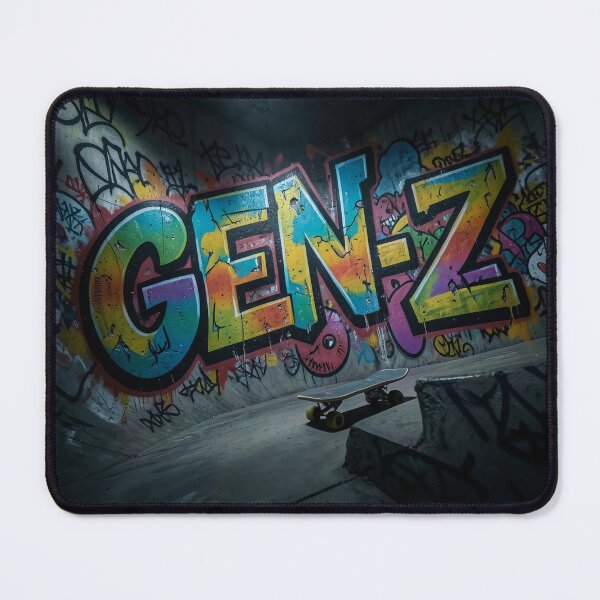 Item preview, Gen Z Graffiti Street Art Skatepark Design designed and sold by HappyPrintCo.