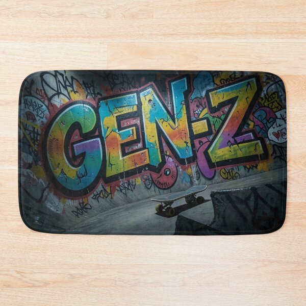 Item preview, Gen Z Graffiti Street Art Skatepark Design designed and sold by HappyPrintCo.