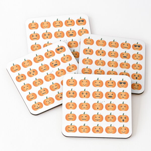Item preview, Halloween Pumpkins Emotions Grid designed and sold by OlhaTironArt.